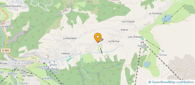 localisation de l'entreprise MADAME MARGUERITE GOY à LA CLUSAZ