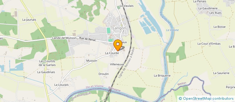localisation de l'entreprise MADAME MARGUERITE HAREL à LANGON