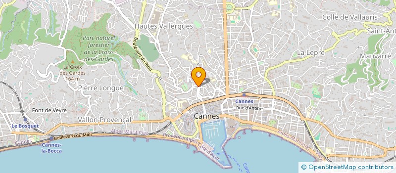 localisation de l'entreprise MADAME MARGUERITE HAUTCOEUR à CANNES