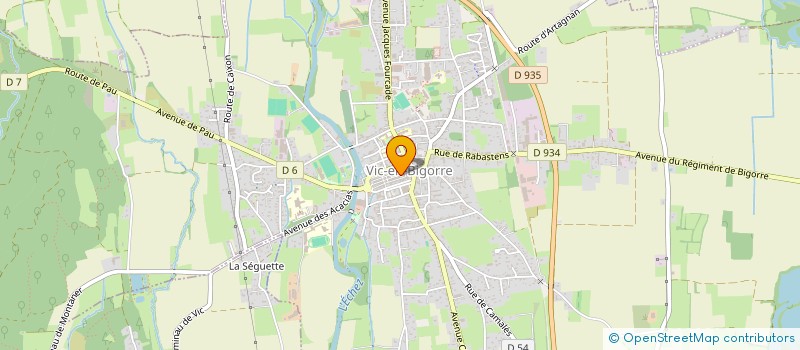 localisation de l'entreprise MADAME MARGUERITE HOURCADET  VIC-EN-BIGORRE