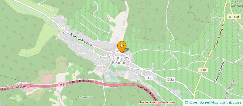 localisation de l'entreprise MADAME MARGUERITE JOUFFROY  SAVIGNY-LES-BEAUNE