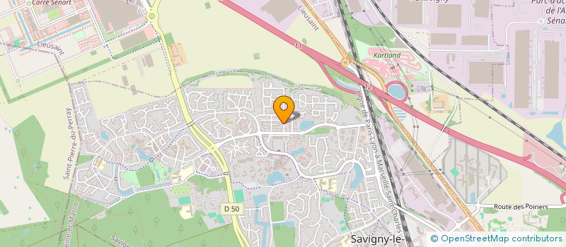 localisation de l'entreprise MADAME MARGUERITE KOUKO  SAVIGNY-LE-TEMPLE