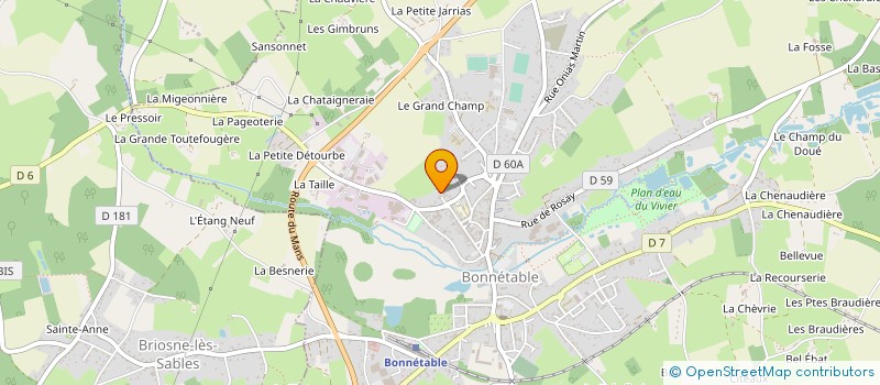 localisation de l'entreprise MADAME MARGUERITE LANGOT à BONNETABLE