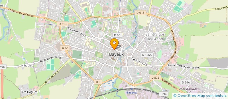 localisation de l'entreprise MADAME MARGUERITE LARUE à BAYEUX