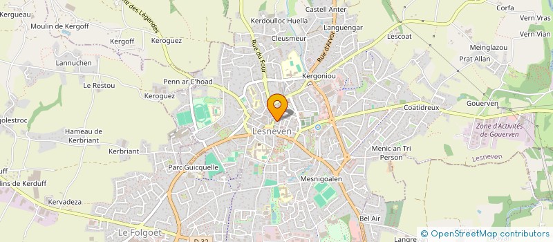 localisation de l'entreprise MADAME MARGUERITE LE GOARANT  LESNEVEN