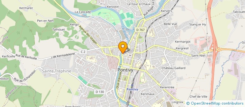 localisation de l'entreprise MADAME MARGUERITE LE MEUR  PONTIVY