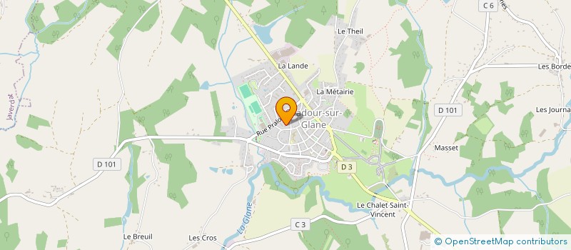 localisation de l'entreprise MADAME MARGUERITE LEPINE à ORADOUR-SUR-GLANE