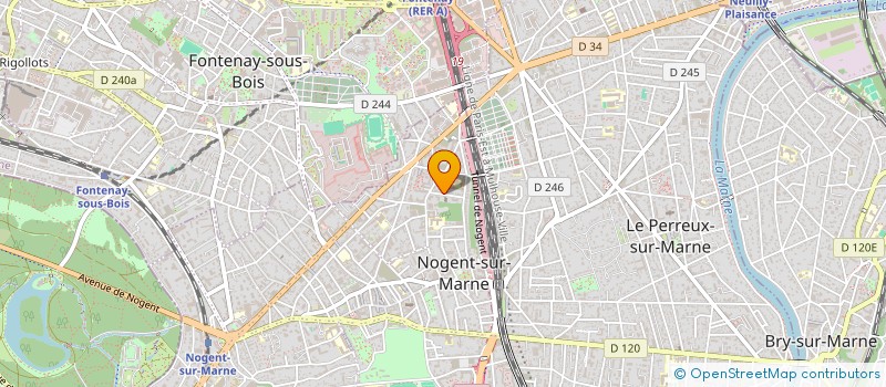 localisation de l'entreprise MADAME MARGUERITE LEROUX  NOGENT-SUR-MARNE