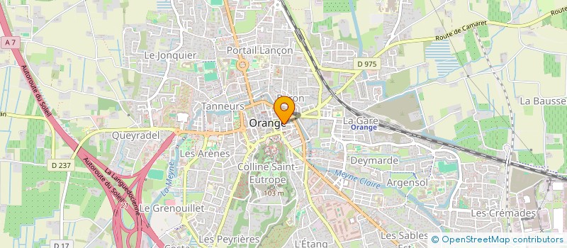 localisation de l'entreprise MADAME MARGUERITE MALLEVAL  ORANGE