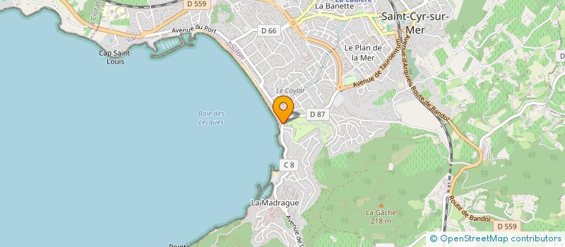 localisation de l'entreprise MADAME MARGUERITE MALMATTI à SAINT-CYR-SUR-MER