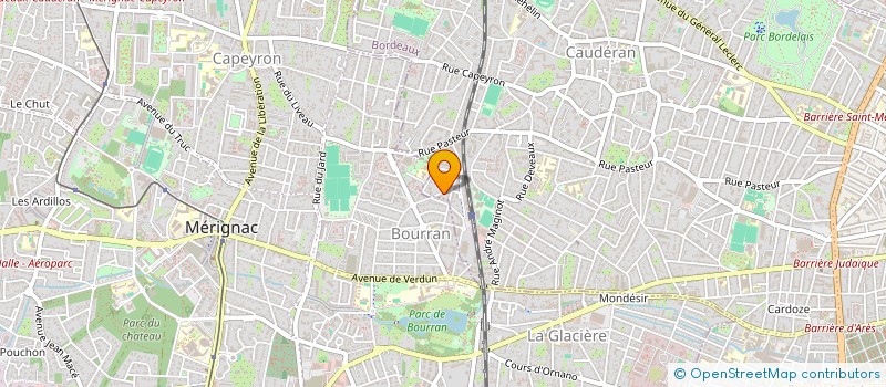 localisation de l'entreprise MADAME MARGUERITE-MARIE BOURDELET  BORDEAUX