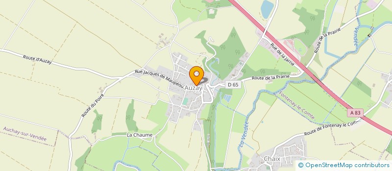 localisation de l'entreprise MADAME MARGUERITE-MARIE GUYAU à AUCHAY-SUR-VENDEE