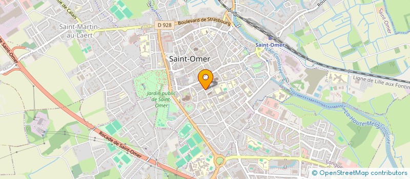 localisation de l'entreprise MADAME MARGUERITE MARIE POULAIN  SAINT-OMER