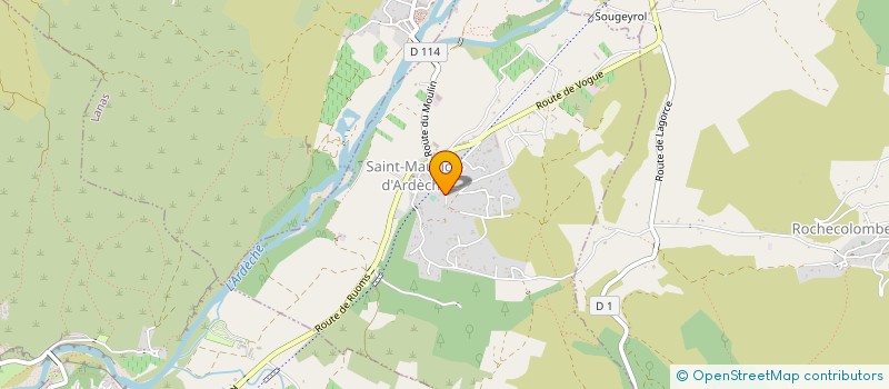 localisation de l'entreprise MADAME MARGUERITE MATHON  SAINT-MAURICE-D' ARDECHE