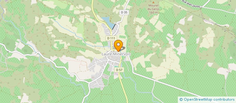 localisation de l'entreprise MADAME MARGUERITE MAUREL  LAURE-MINERVOIS