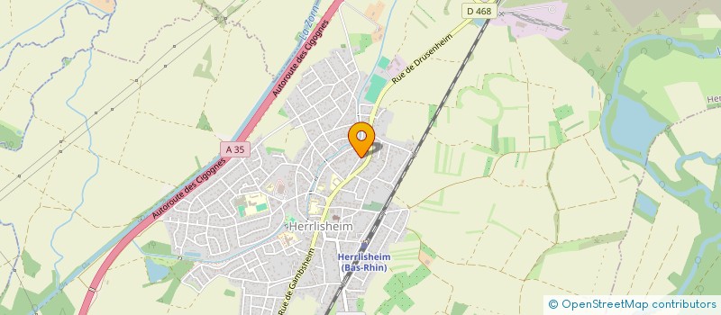 localisation de l'entreprise MADAME MARGUERITE MEISBURGER  HERRLISHEIM