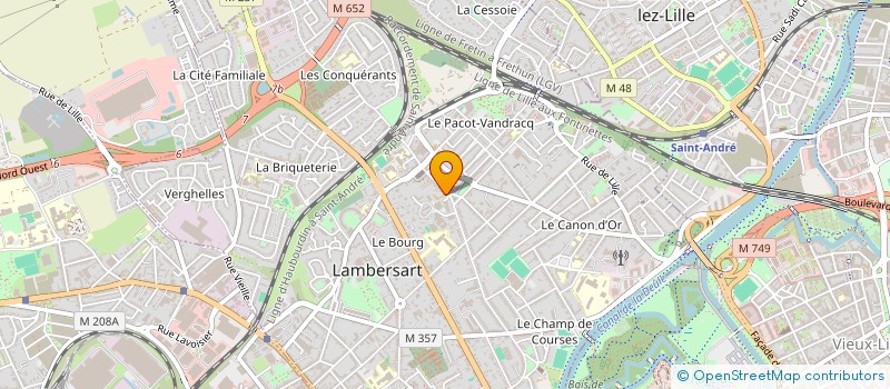 localisation de l'entreprise MADAME MARGUERITE MERLEVEDE à LAMBERSART