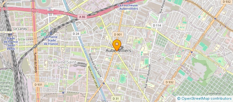 localisation de l'entreprise MADAME MARGUERITE METBACH à AUBERVILLIERS