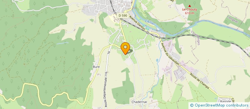 localisation de l'entreprise MADAME MARGUERITE MICHEAU  LANGEAC