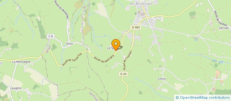 localisation de l'entreprise MADAME MARGUERITE PEGON  SAINT-CHRISTOPHE-EN-BRIONNAIS