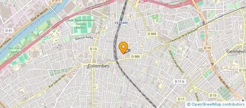 localisation de l'entreprise MADAME MARGUERITE PERES à COLOMBES
