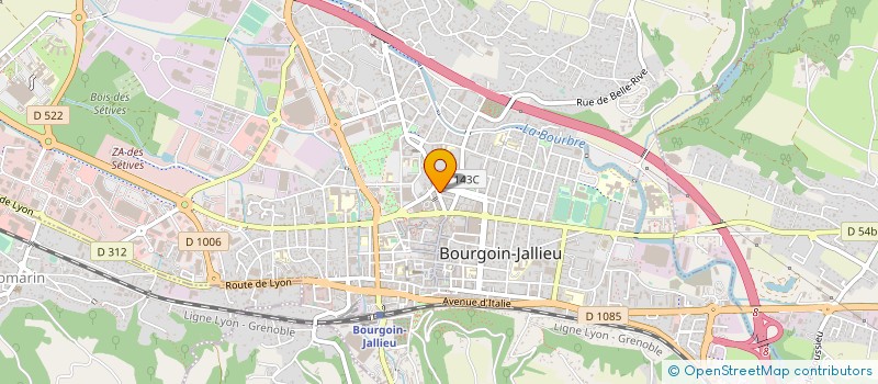 localisation de l'entreprise MADAME MARGUERITE PERRIN  BOURGOIN-JALLIEU