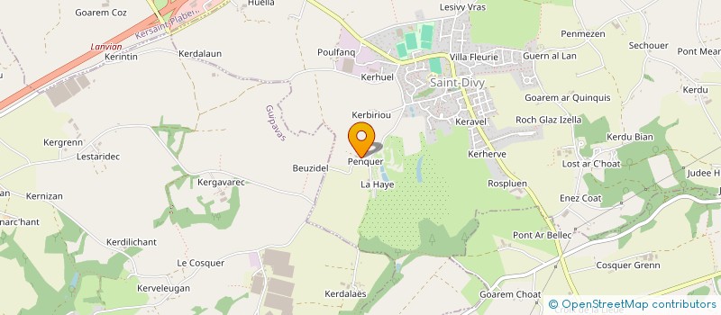 localisation de l'entreprise MADAME MARGUERITE PERROS  LA FOREST-LANDERNEAU