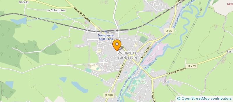 localisation de l'entreprise MADAME MARGUERITE PLAIDIT  DOMPIERRE-SUR-BESBRE