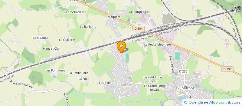 localisation de l'entreprise MADAME MARGUERITE POLETTI  AIGNE