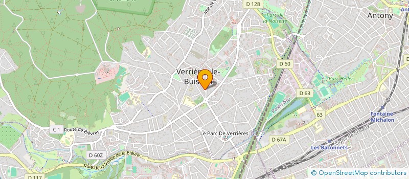 localisation de l'entreprise MADAME MARGUERITE PONTET à VERRIERES-LE-BUISSON