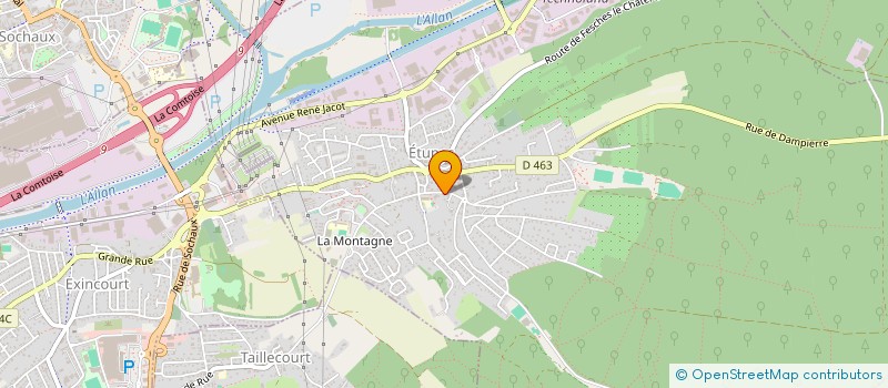 localisation de l'entreprise MADAME MARGUERITE POURCELOT  ETUPES