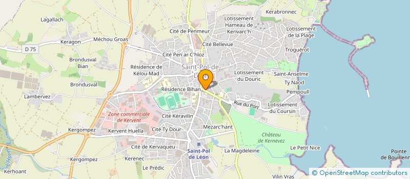 localisation de l'entreprise MADAME MARGUERITE RAMONET  SAINT-POL-DE-LEON