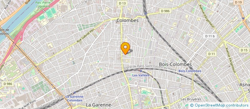 localisation de l'entreprise MADAME MARGUERITE RATTEL  COLOMBES