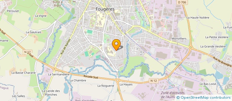 localisation de l'entreprise MADAME MARGUERITE ROSSI  FOUGERES