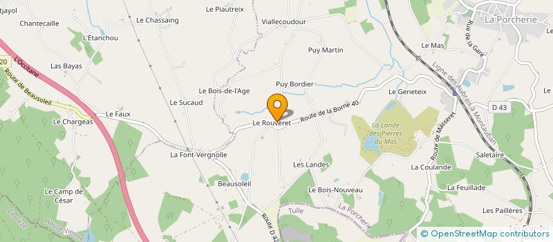 localisation de l'entreprise MADAME MARGUERITE ROULET à LA PORCHERIE