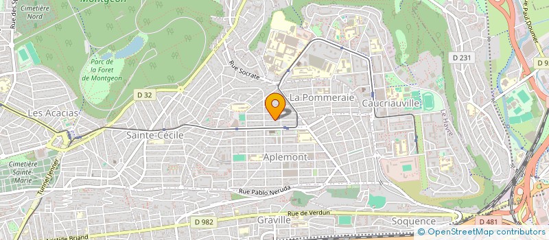 localisation de l'entreprise MADAME MARGUERITE RUEL  LE HAVRE