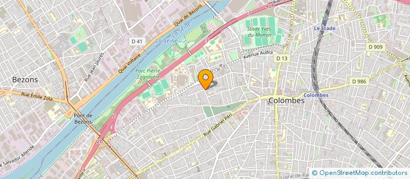 localisation de l'entreprise MADAME MARGUERITE SAHOK  COLOMBES