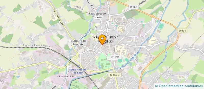 localisation de l'entreprise MADAME MARGUERITE TAMBOISE  SAINT-AMAND-LES-EAUX