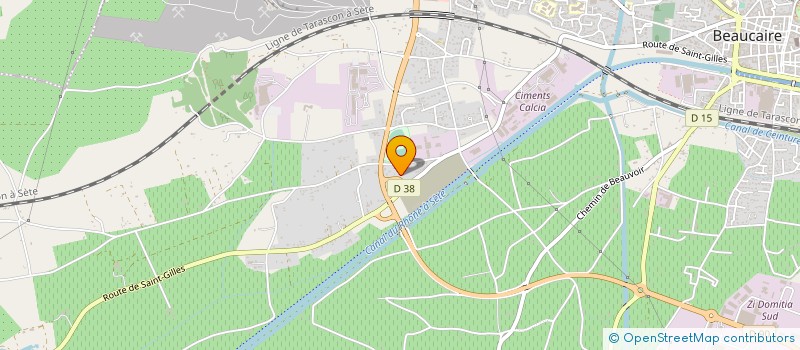 localisation de l'entreprise MADAME MARGUERITE TESTUD  BEAUCAIRE