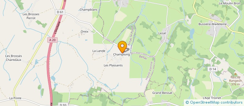 localisation de l'entreprise MADAME MARGUERITE TROUVAT à ARNAC-LA-POSTE