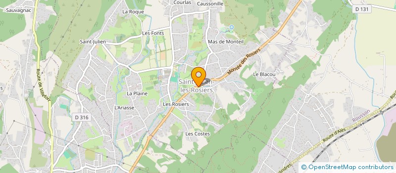 localisation de l'entreprise MADAME MARGUERITE UHRHAN à SAINT-JULIEN-LES-ROSIERS