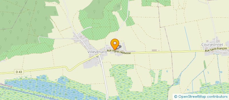 localisation de l'entreprise MADAME MARGUERITE VANDEVELDE  VILLEVENARD