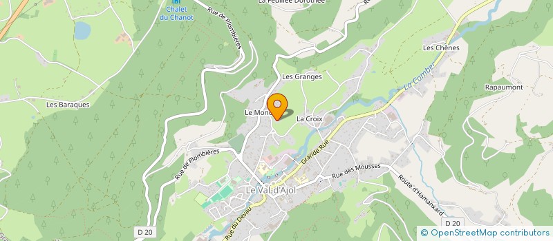 localisation de l'entreprise MADAME MARGUERITE VIRY à LE VAL-D'AJOL
