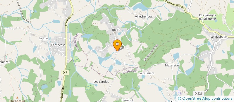 localisation de l'entreprise MADAME MARGUERITE WATTENNE à BONNAC-LA-COTE