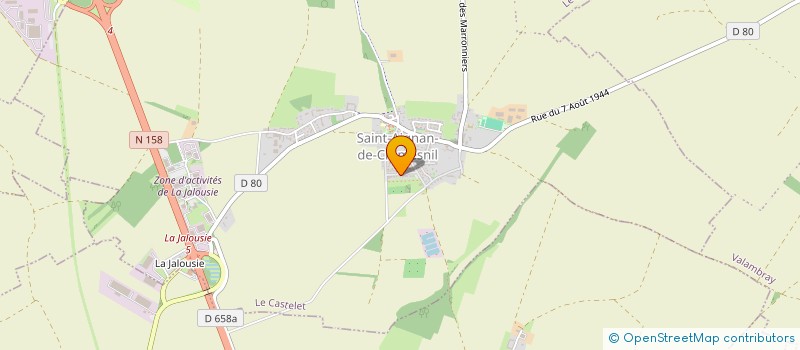 localisation de l'entreprise MADAME MARGUERITE WOJCIECHOWSKA  LE CASTELET