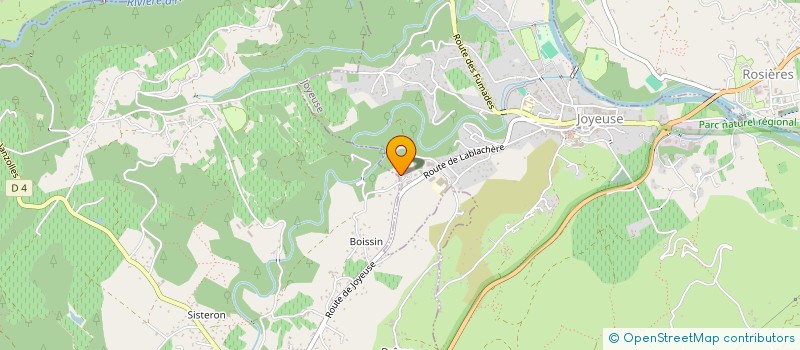 localisation de l'entreprise MADAME MARGUERITE WYSS  JOYEUSE