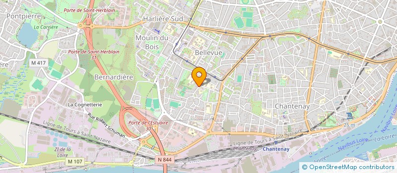 localisation de l'entreprise MADAME MARGUERITEMARIE- COTTE  NANTES