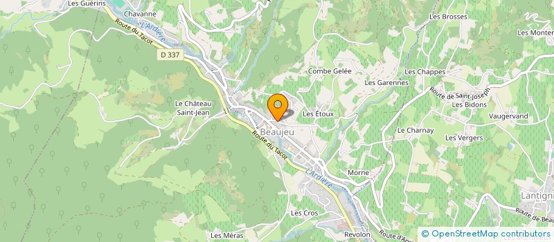 localisation de l'entreprise MADAME MARGUERITTE GEOFFRAY  BEAUJEU