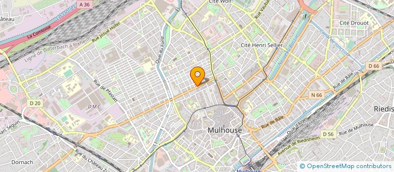 localisation de l'entreprise MADAME MARGUERITTE MESSMER  MULHOUSE
