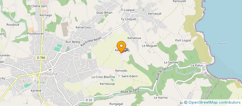 localisation de l'entreprise MADAME MARGUERITTE POLES  PLOUHA